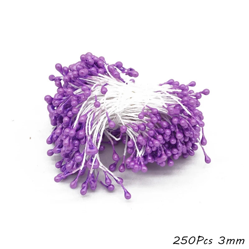 Christmas Decoration Mix Purple Artificial Cherry Flower