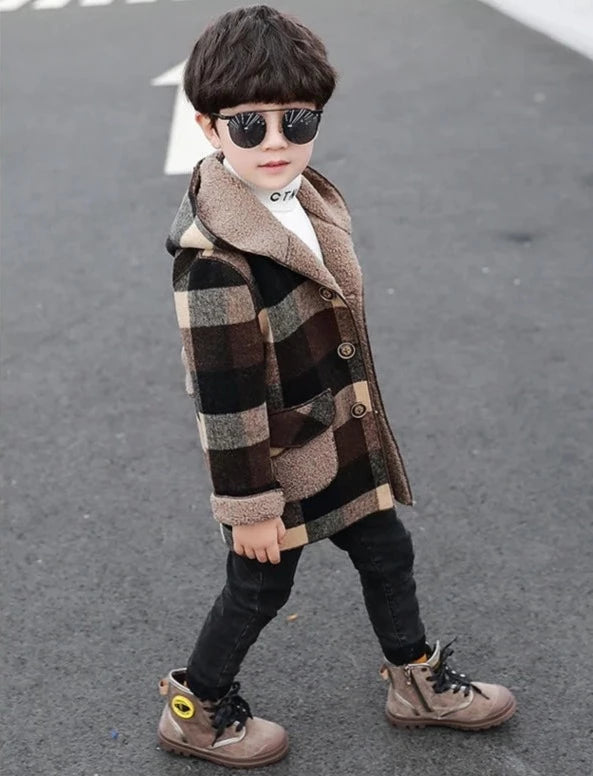 Winter Fleece Hooded Jacket for Boy