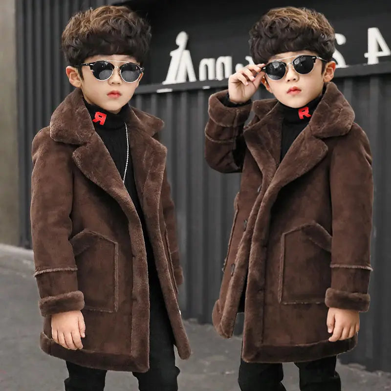 Heavy Warm fur Winter Jacket for Boys