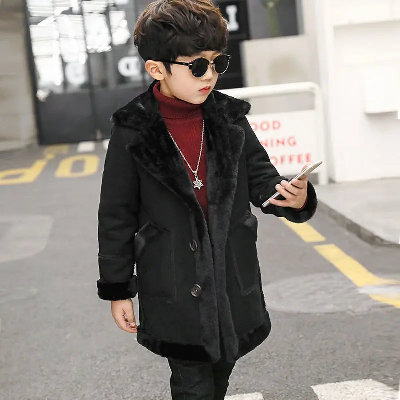 Heavy Warm fur Winter Jacket for Boys