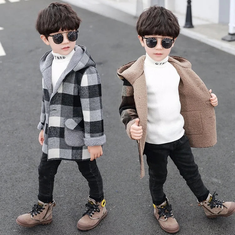 Winter Fleece Hooded Jacket for Boy