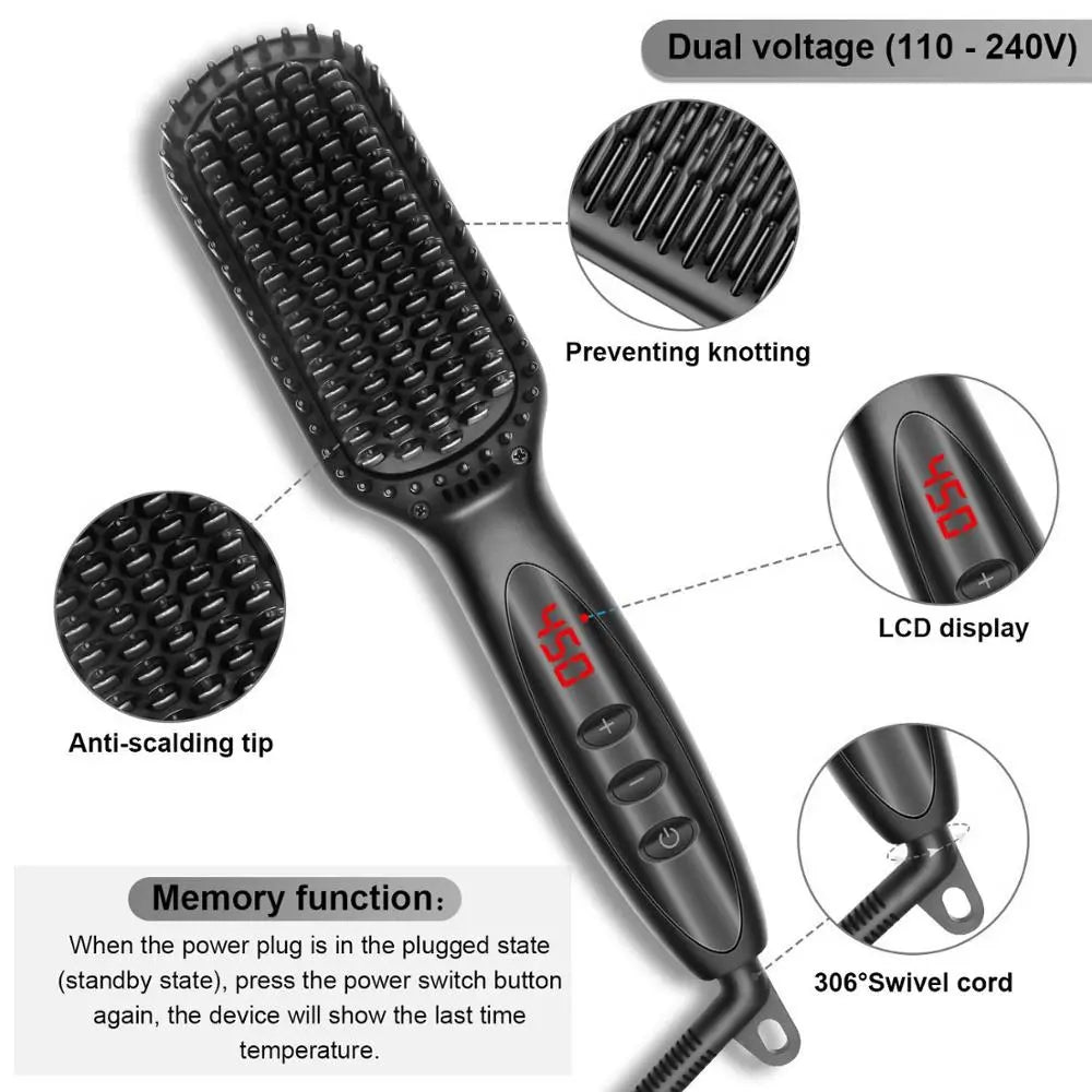 Hair Styling  Straightener Brush