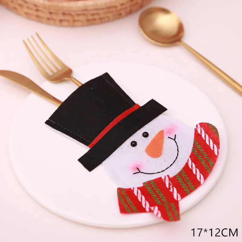 Christmas Fork/Knife Holder for Dinner Table