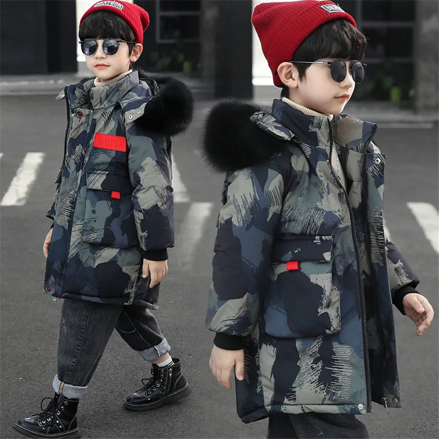 Casual hooded thick winter coat