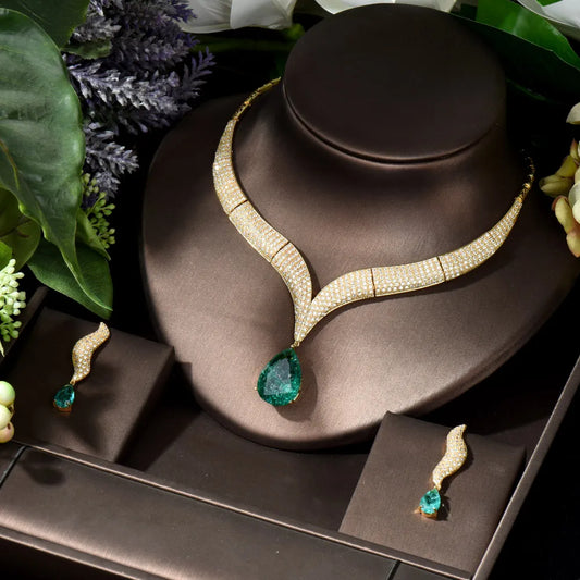 Luxury Shinning Zircon Jewelry Set