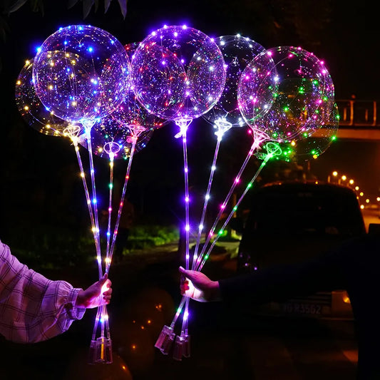 Christmas LED Light Balloons Celebrations 10 Packs