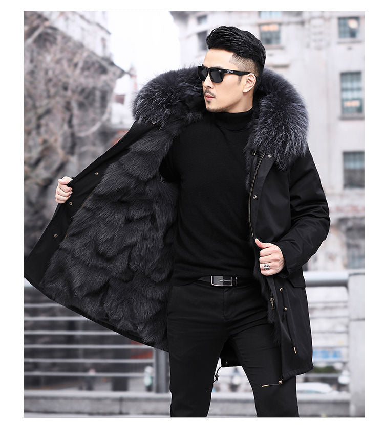 Winter Warm One-piece Fur Coat
