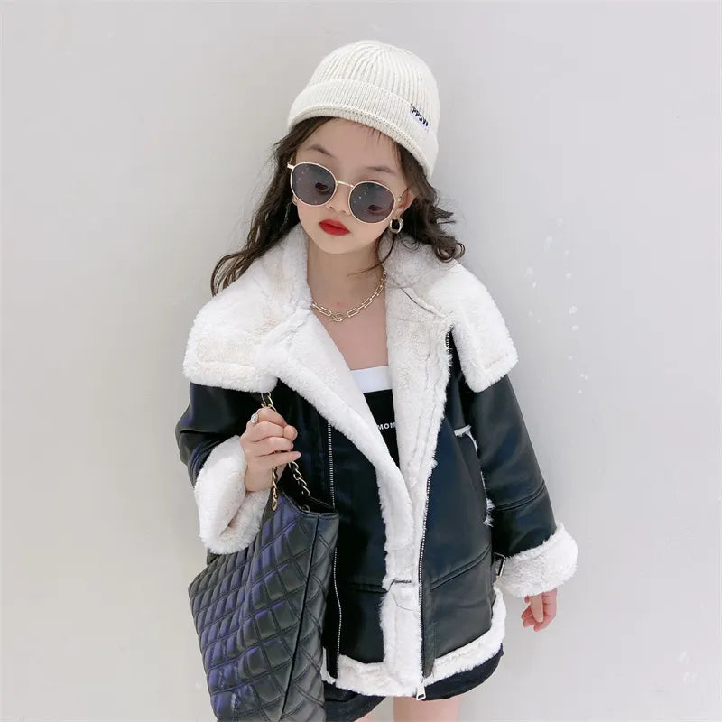 Girls Coat/fur Jacket