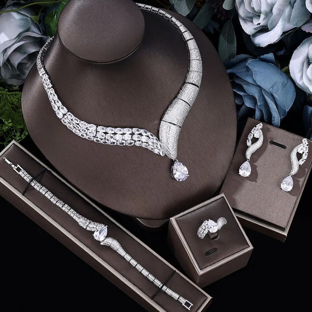 Wedding accessories set bridal necklace-Dubai