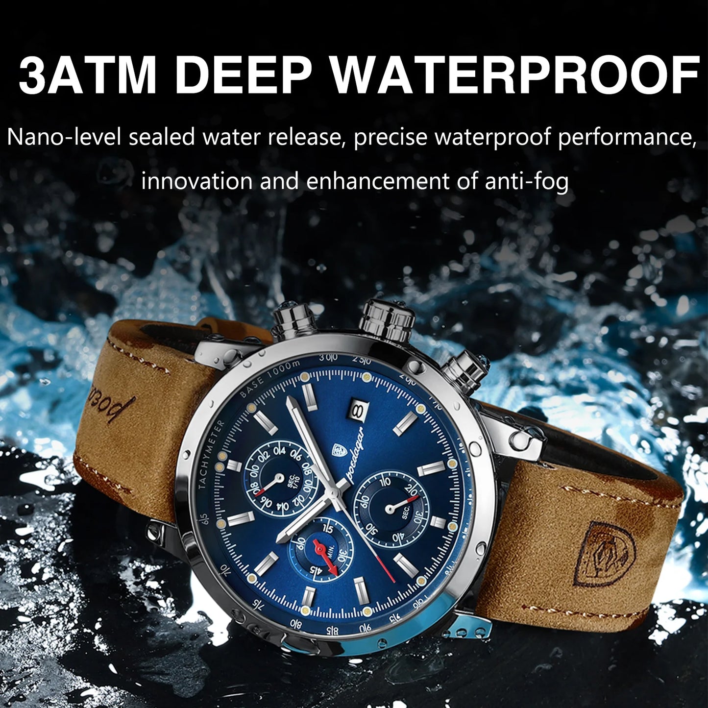 Luxury Chronograph Waterproof Watch