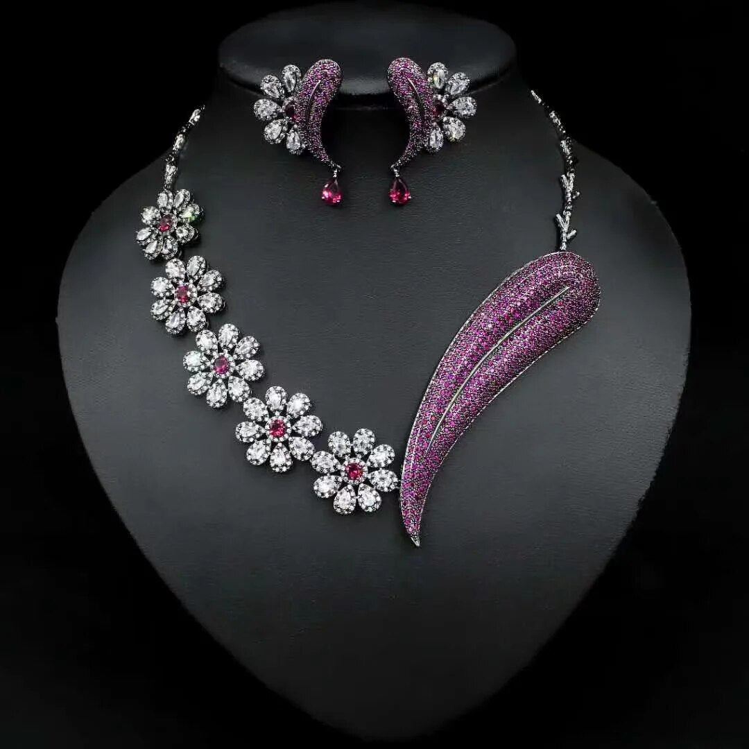 Luxury Zirconia Jewelry Set - Dubai Style