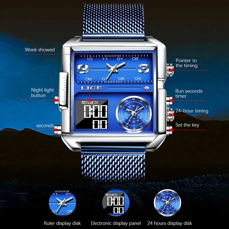 Luxury Quartz Digital Watch