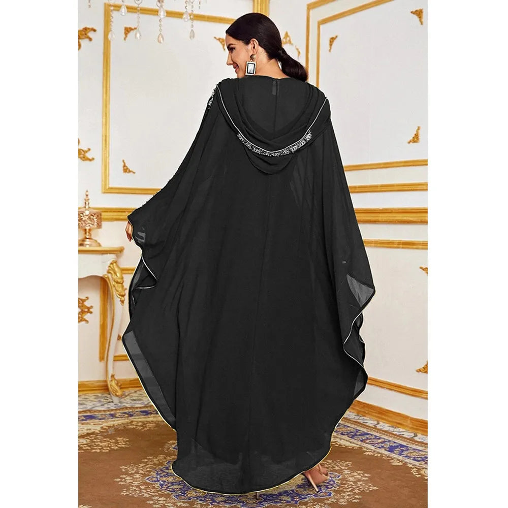 Elegant Hooded Morocco Kaftan