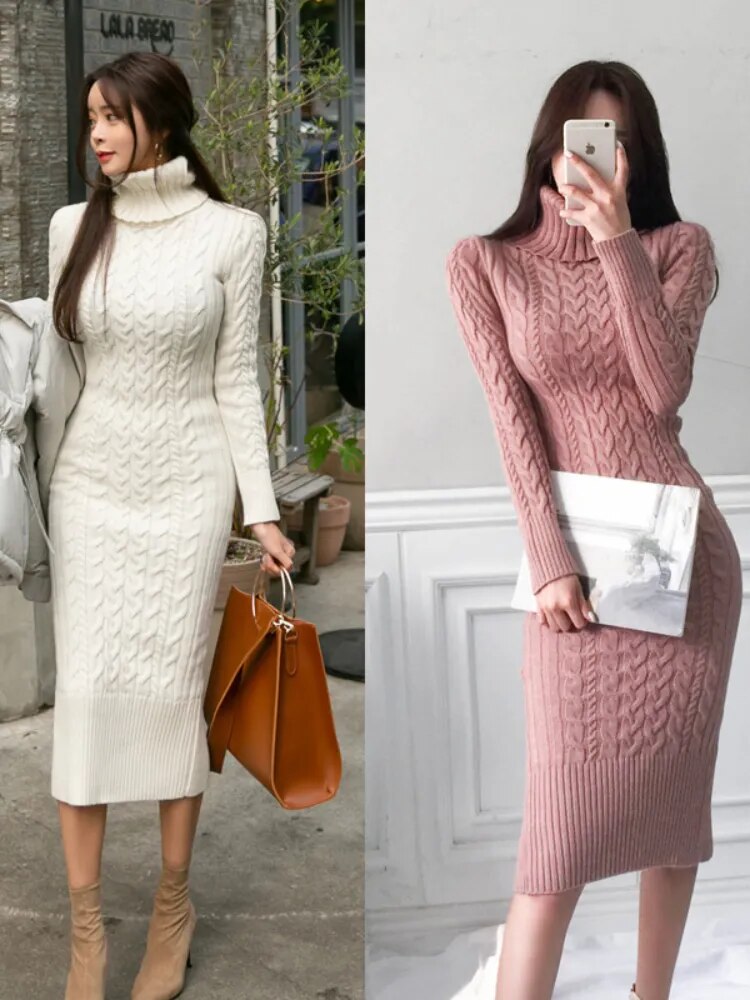 Top Winter White Sweater Dress