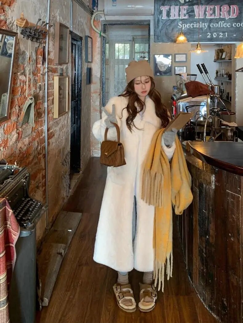 Casual Winter Artificial Fur Coat