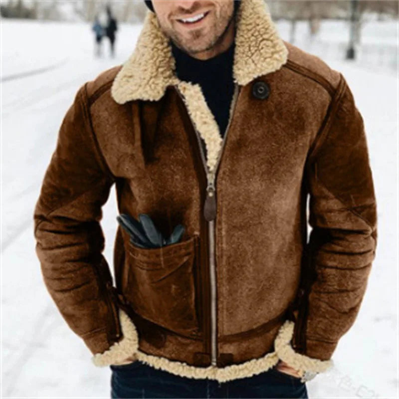 American Faux Leather Warm Jacket