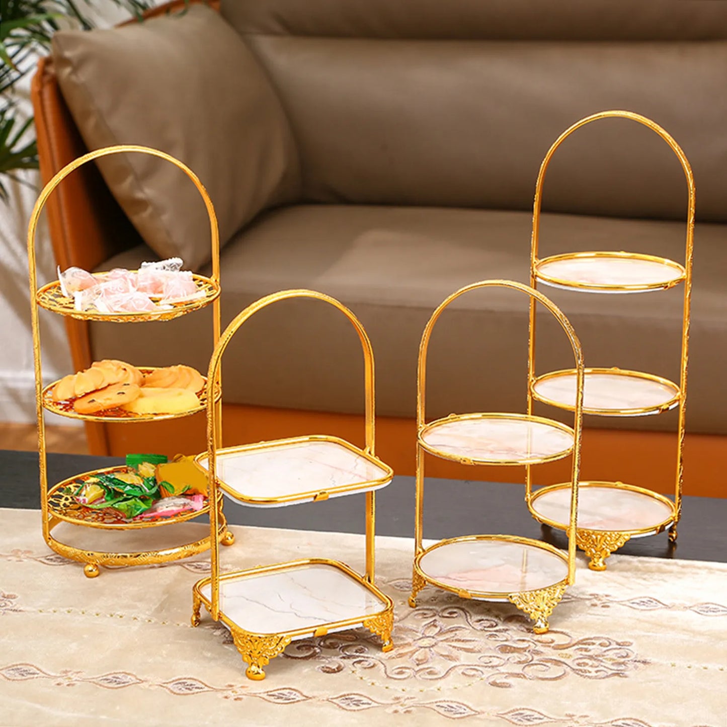Gold Cake &Dessert  Display Stand