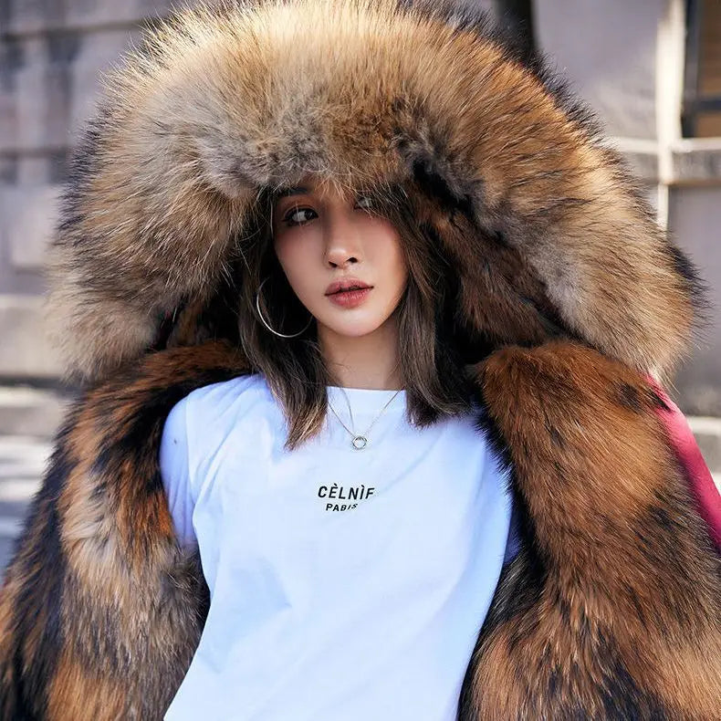Winter Thickened and warm fur coat