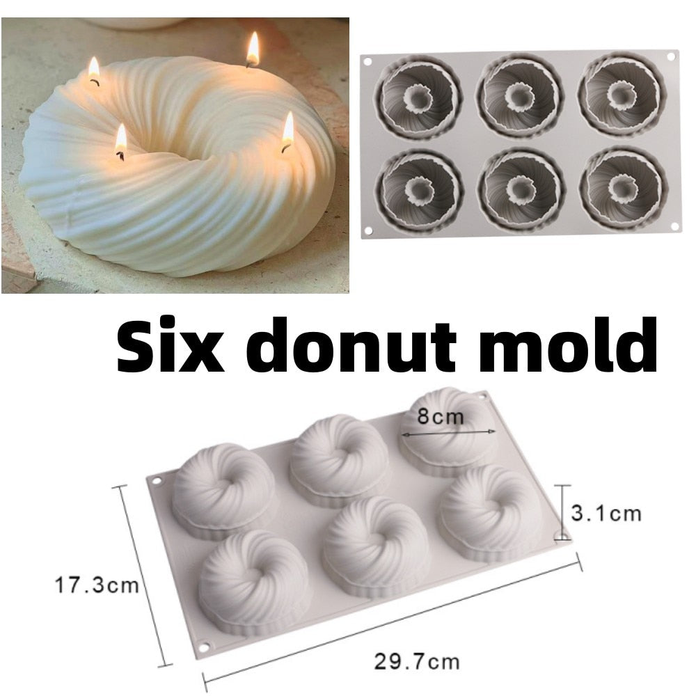 Big shapes Silicone Candle Mold