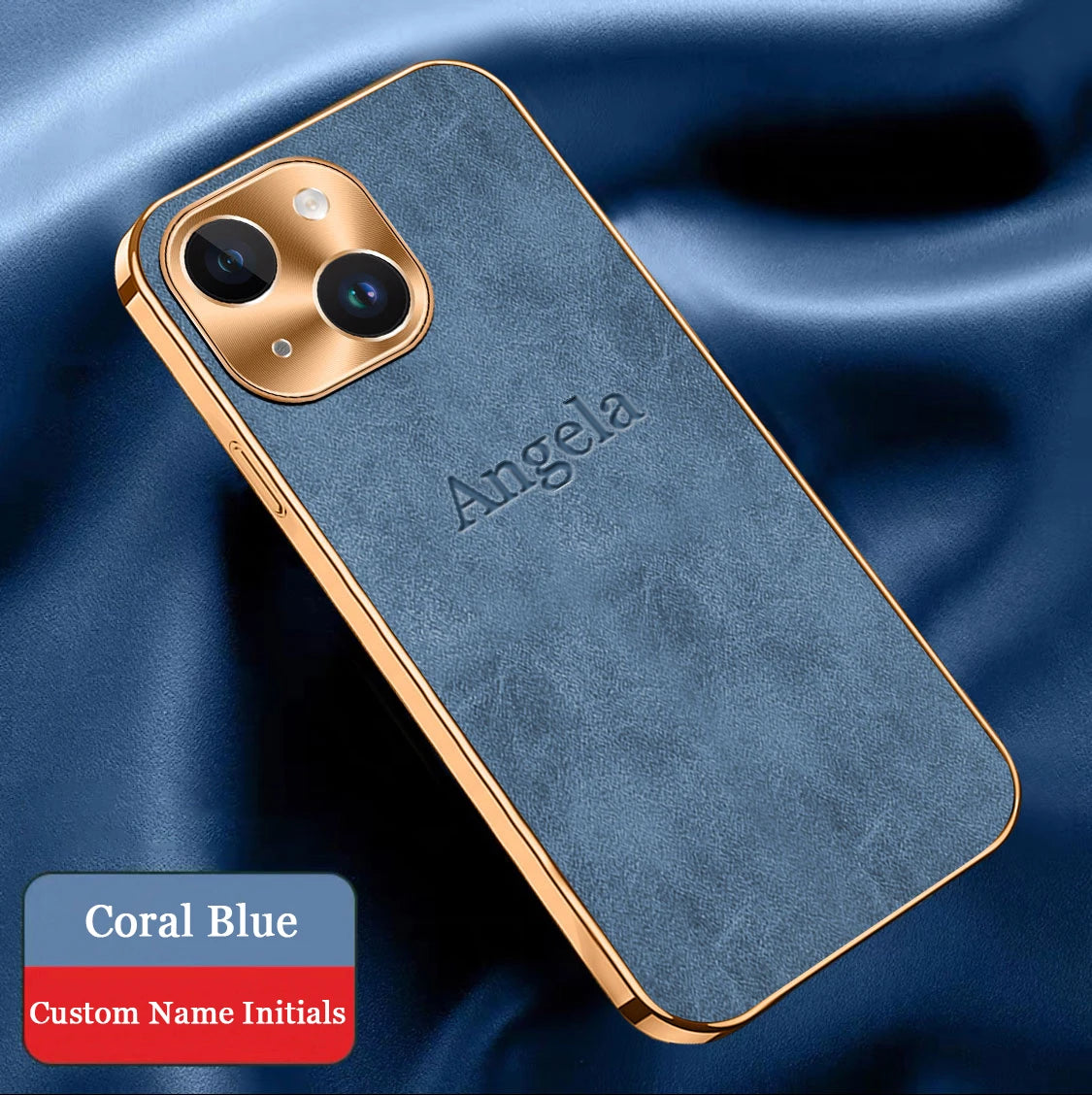Leather Customized Name IPhone Case
