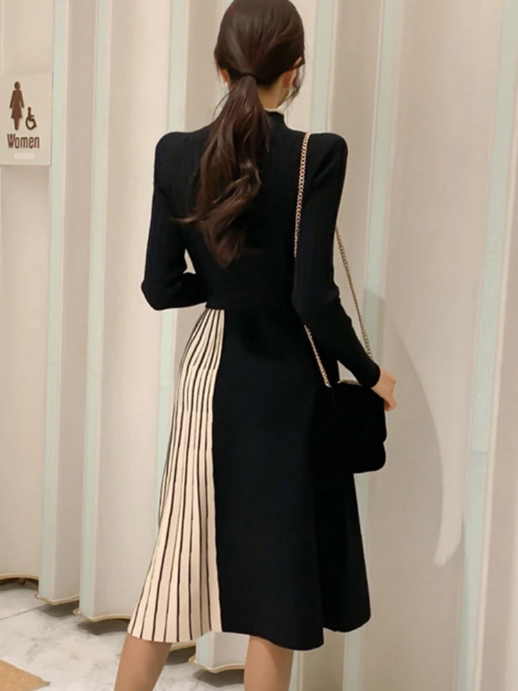 Winter Elegant Midi Dress