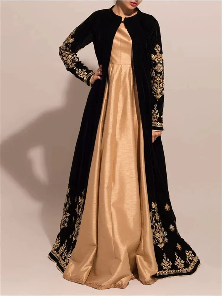 Elegant Fashion Velvet Abaya