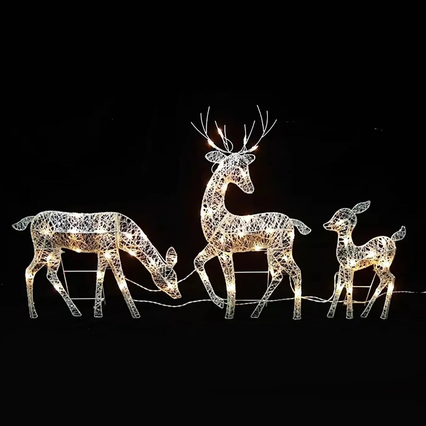 Lighted Deer Christmas Decor With Led Lights