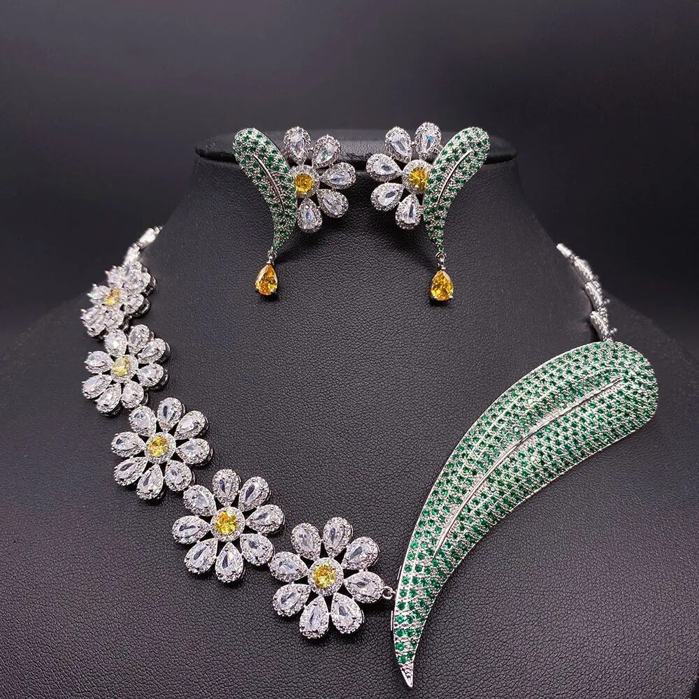 Luxury Zirconia Jewelry Set - Dubai Style