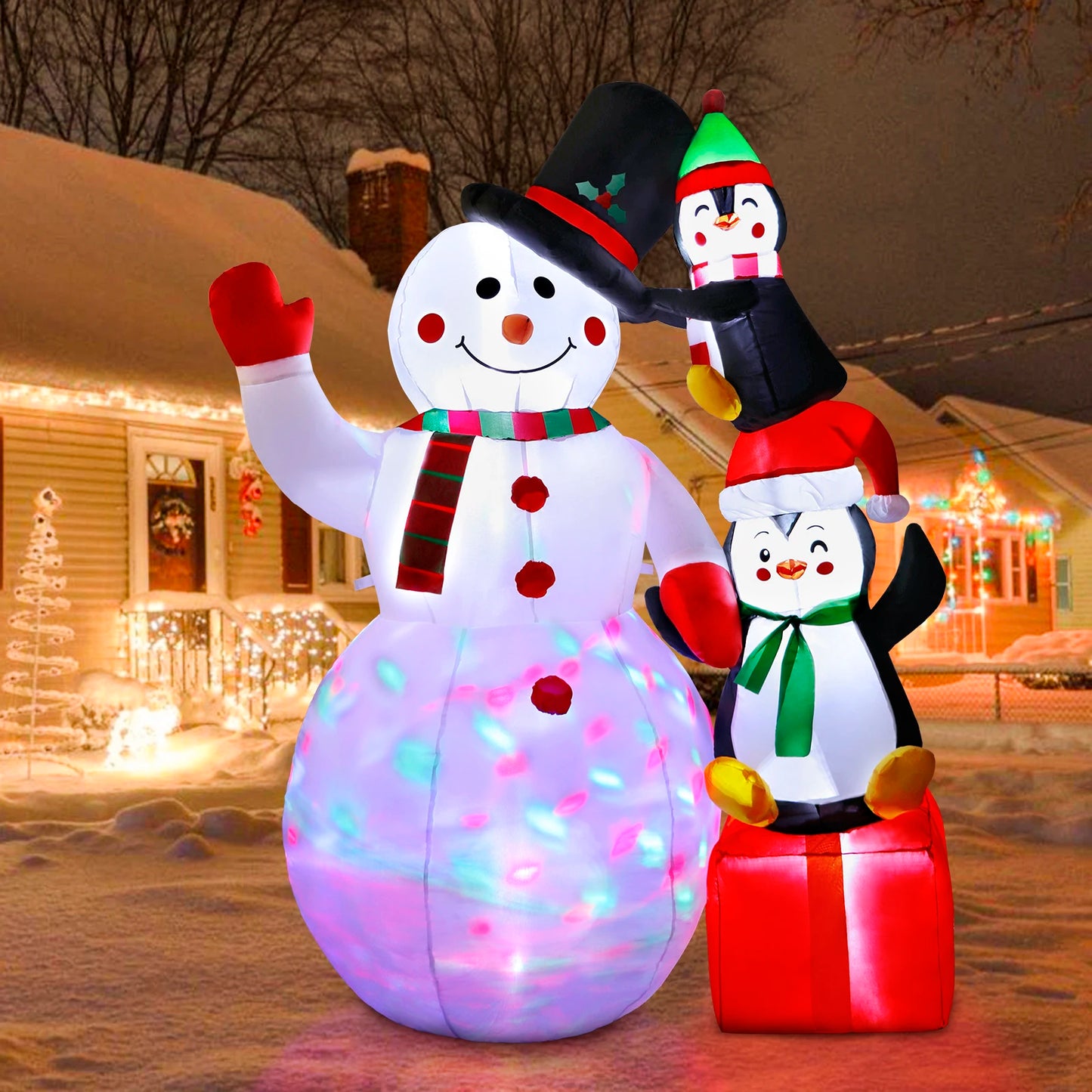 Christmas Inflatable Penguins Decorations