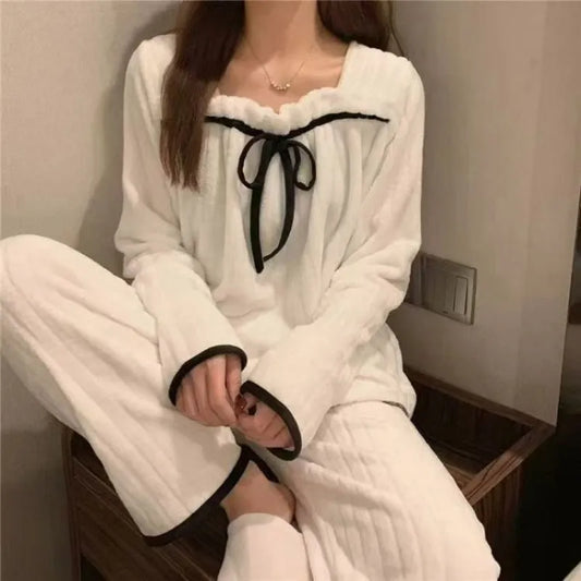 2 Piece Fluffy Home Suit