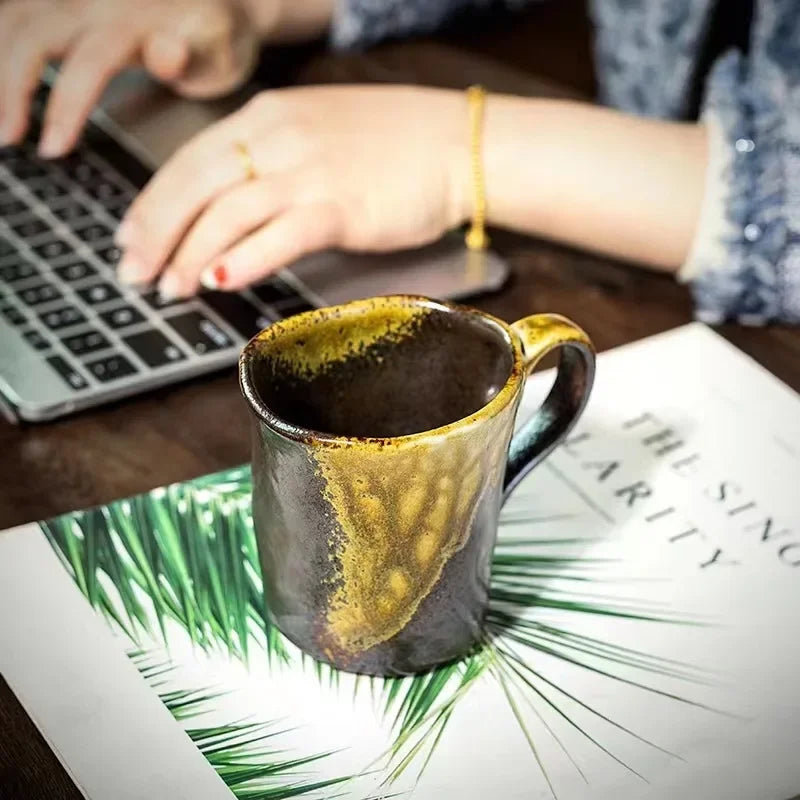 1 Pcs Japanese-Style Handle Coffee Mug
