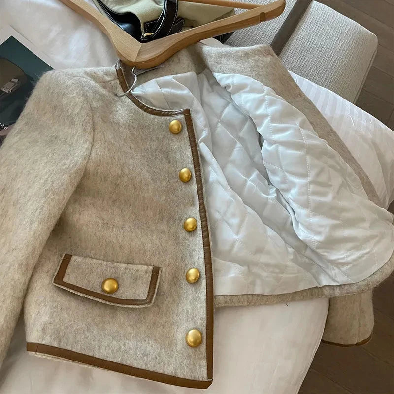 Elegant style O Neck Jacket