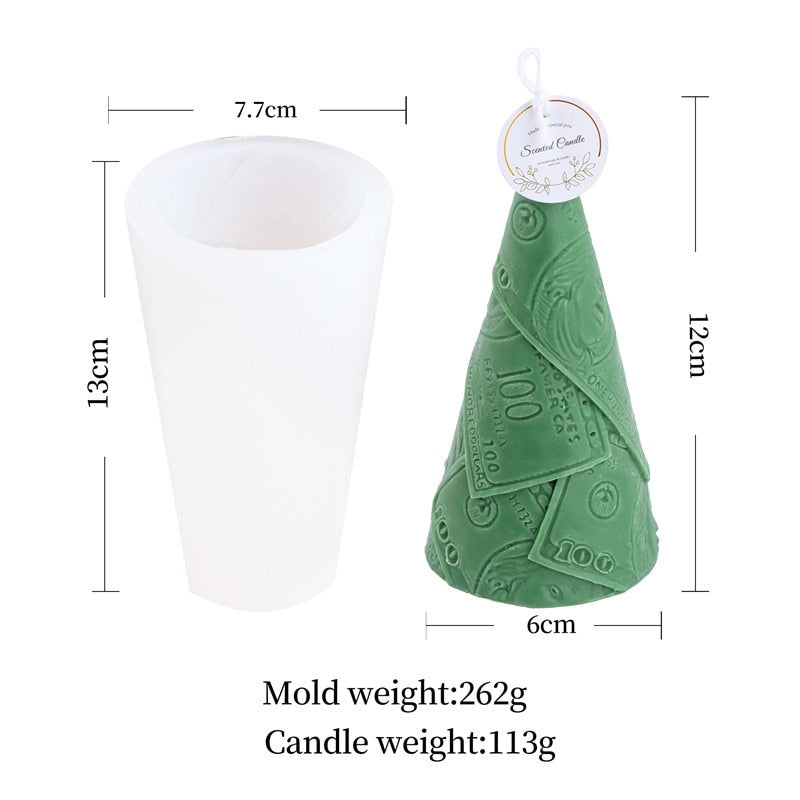 Large Christmas Scented Silicone Candle Mold