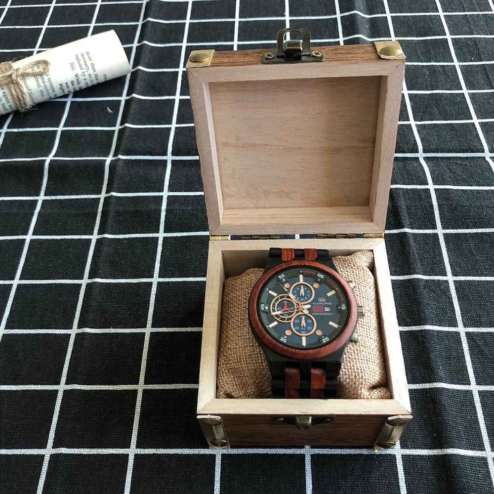 Wooden Chronograph Stylish Watch