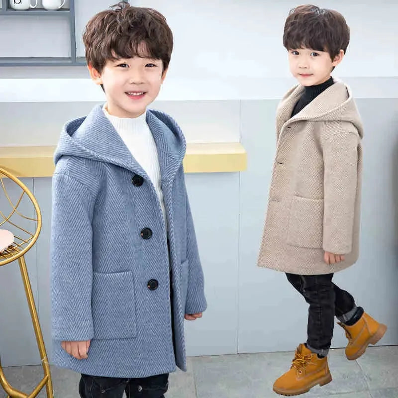 Casual Warm Winter Hooded  Jacket for Boys