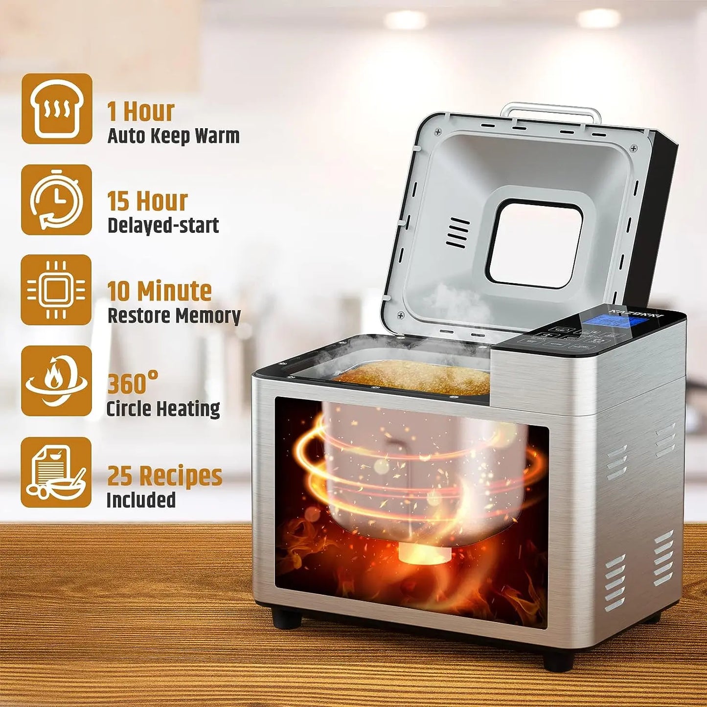 Stainless Steel Premium Bread Maker