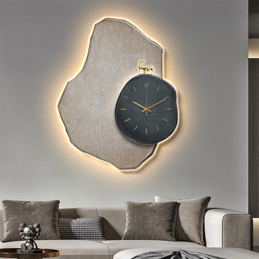 Luxury Living Room Wall Clock Modern Design