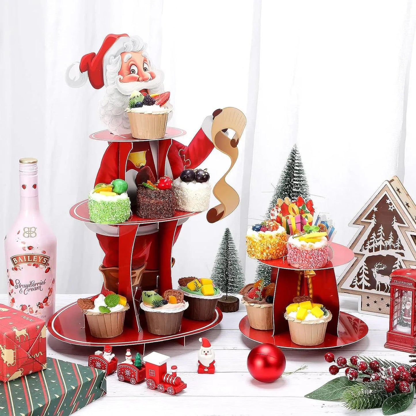 Christmas Decoration Paper Cake Stand