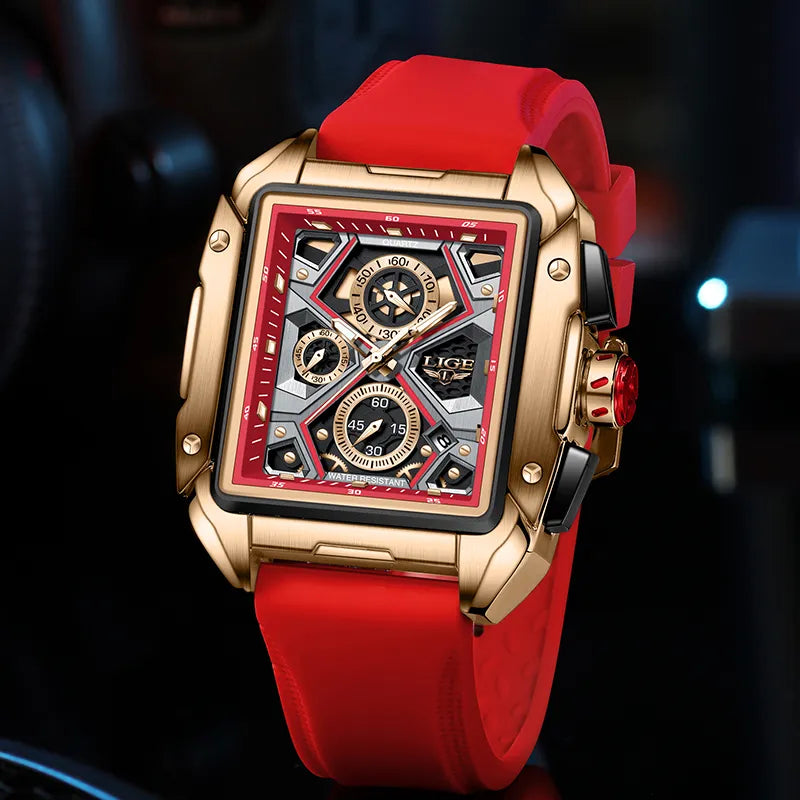 Luxury Square Chronograph Watch