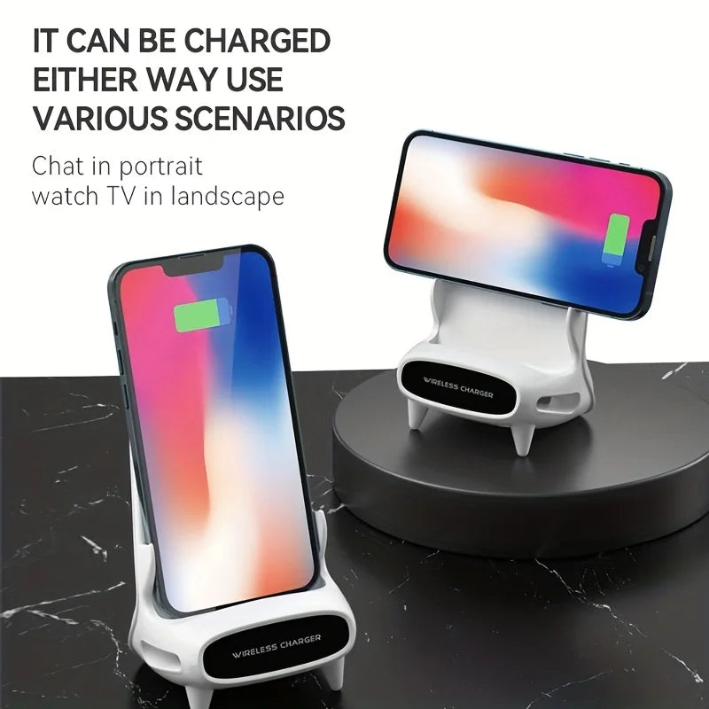 Portable Mini Wireless Charger Desk Stand