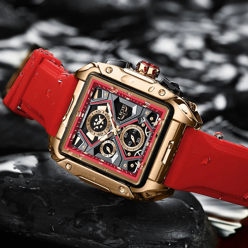 Luxury Square Chronograph Watch