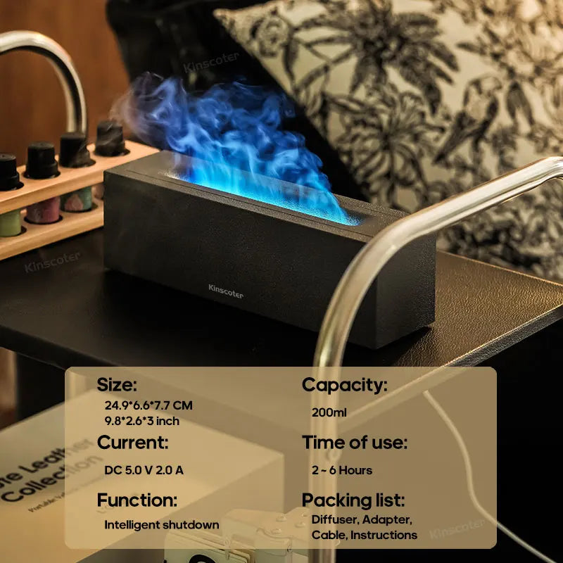 Aroma Diffuser Essential Oil Flame Lamp