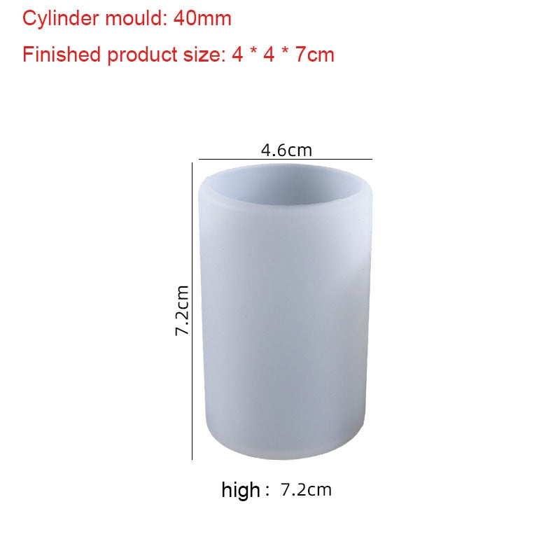 Cylinder Silicone Candle Molds
