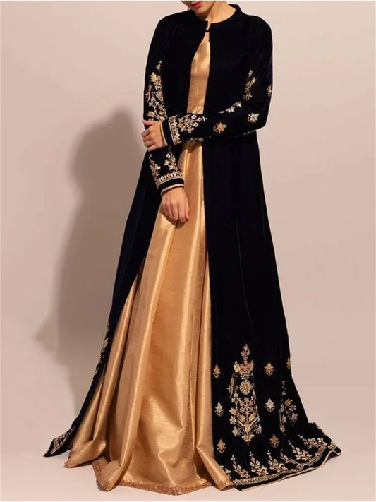 Elegant Fashion Velvet Abaya