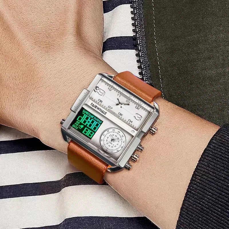 Luxury Mark Fairwhale Leather Watch