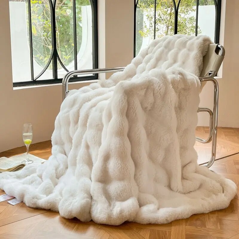 Fur Winter Blankets for Beds