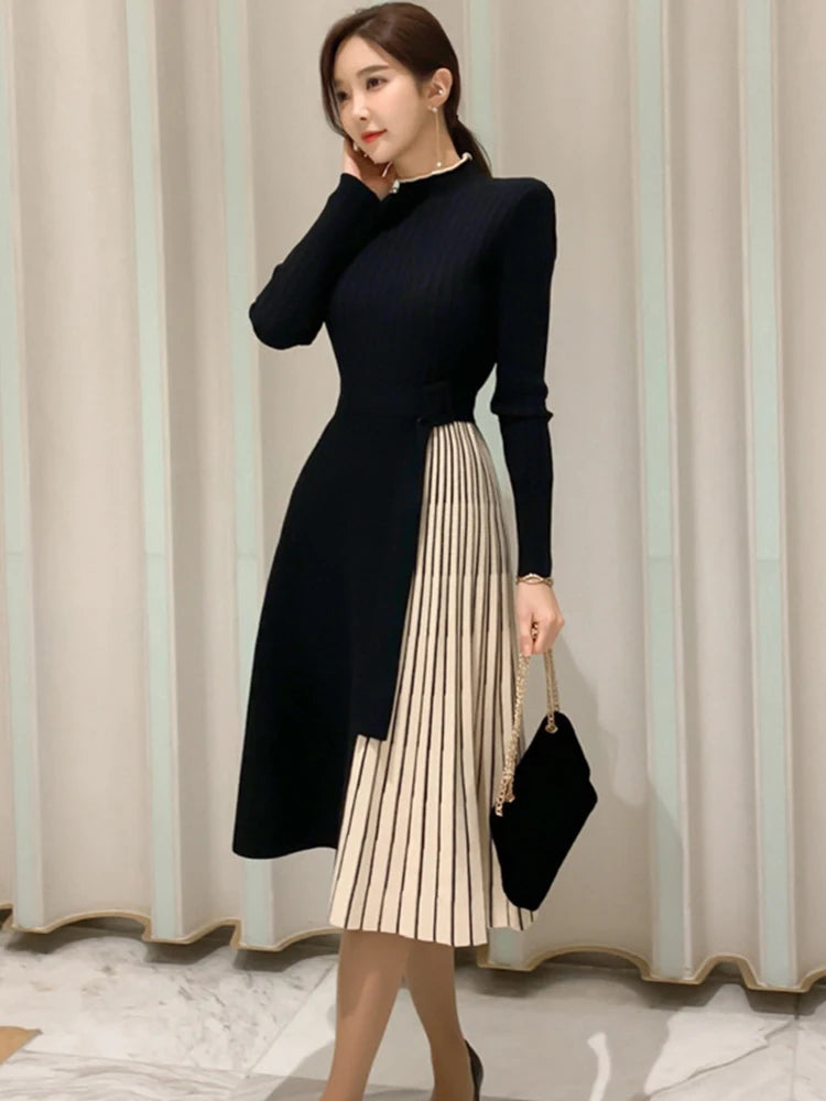 Winter Elegant Midi Dress