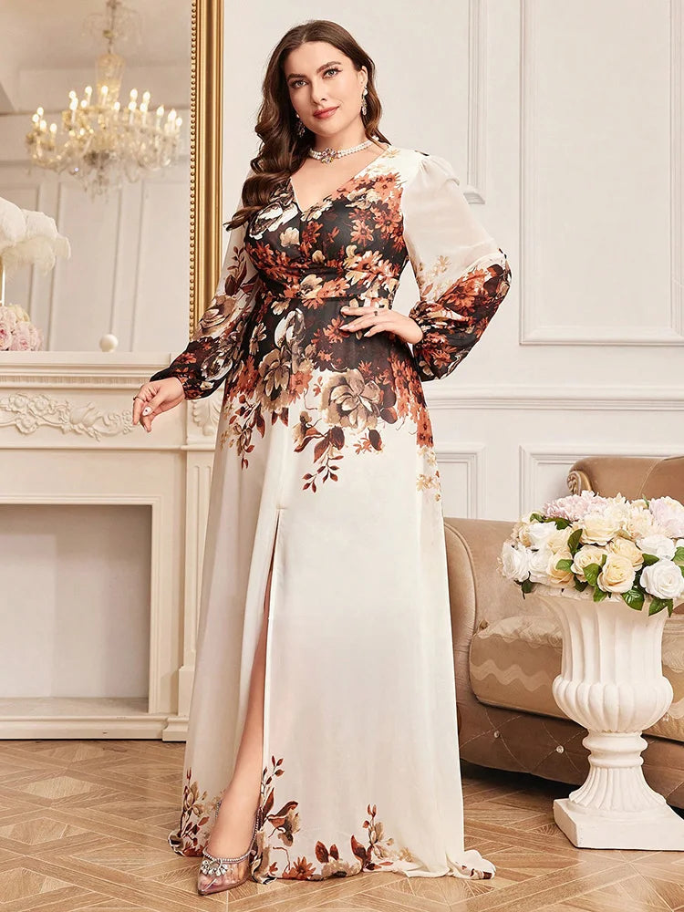 Luxury Elegant Floral Dress