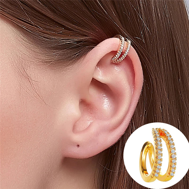 Zircon Geometric Shape Earrings