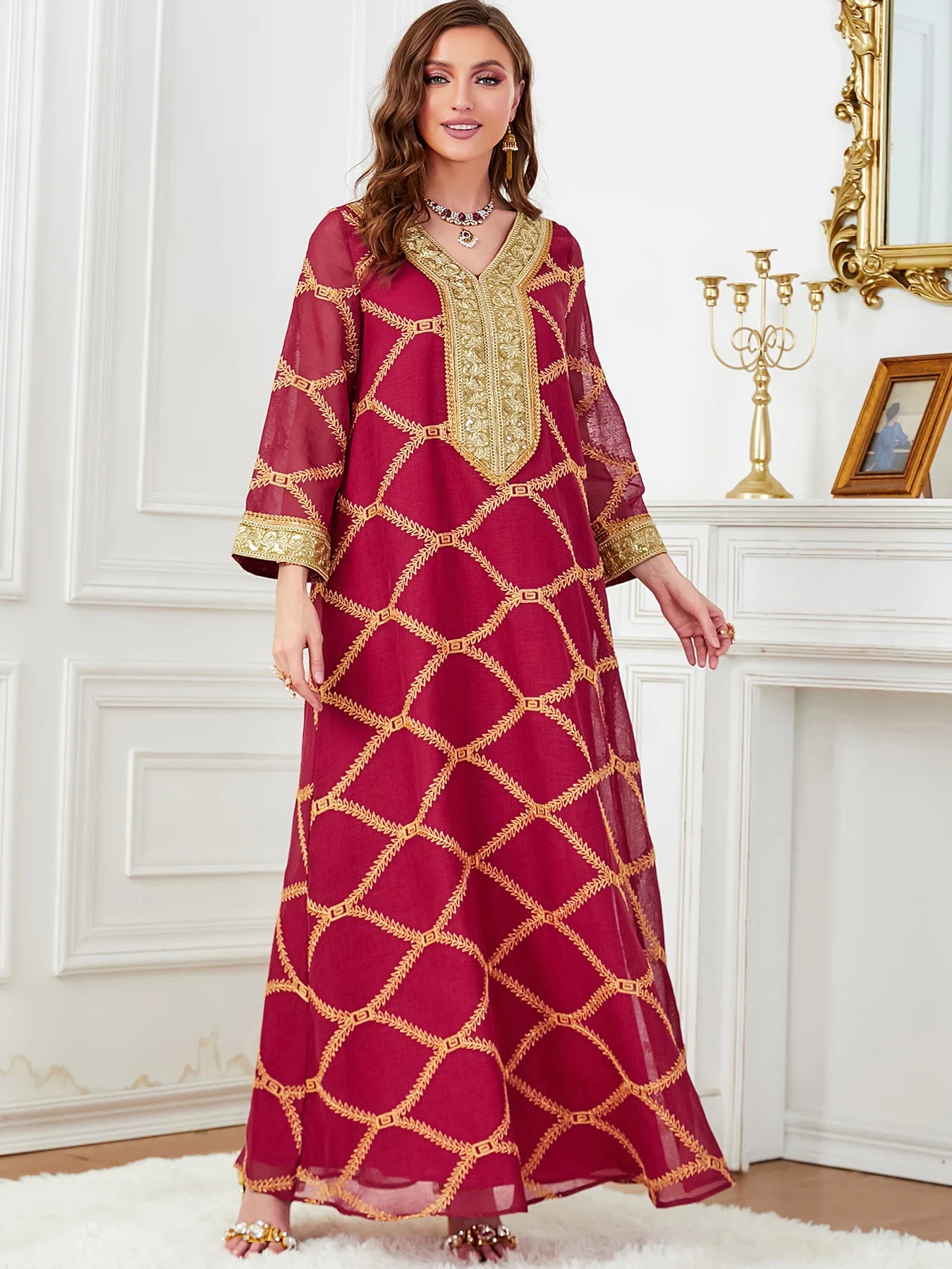 Elegant Fashion Moroccan Kaftan